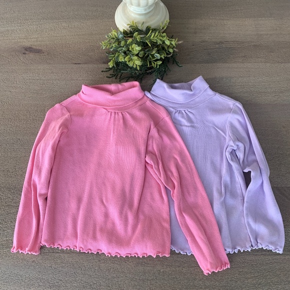 Old Navy Other - Old Navy Turtleneck Shirts Pink and Lilac Size 4T